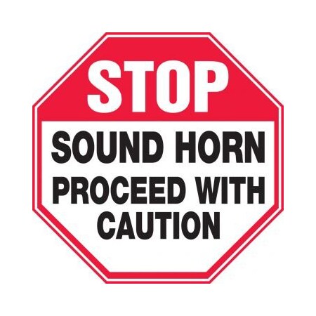 SAFETY SIGN STOP  SOUND HORN  MVHR932VA
